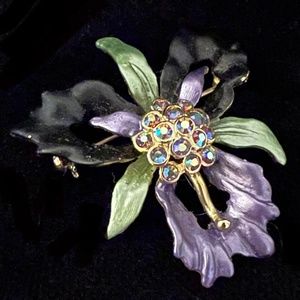 THE COLOR PURPLE ORCHID BROOCH